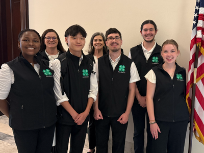 North Carolina 4-H youth pose for a group photo at the U.S. Capitol during National 4-H Conference.