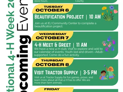 National 4-H Week flyer 2026