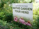 Native Garden Tour Sign
