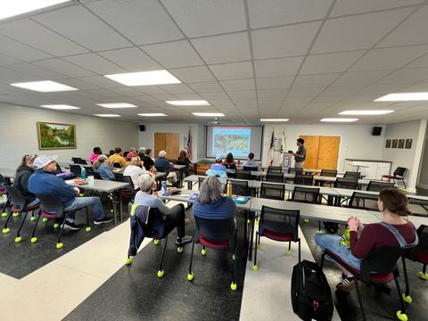 Participants at a Rain Garden Workshop Creek Week 2025