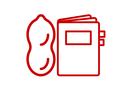 peanut beside notebook icon