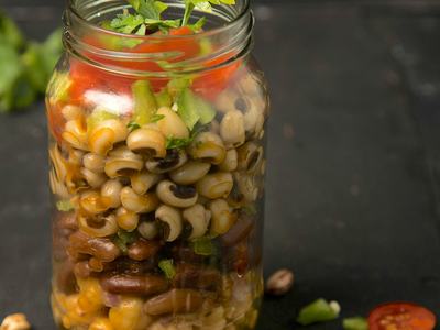 Peas in a mason jar by Nuruddin Bharmal on Unsplash
