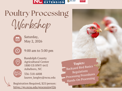 Poultry Processing Workshop Flyer