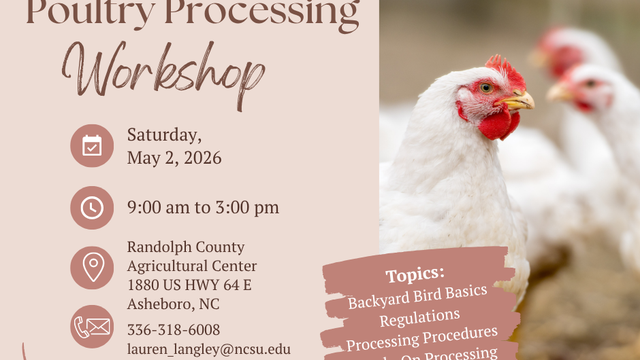 Poultry Processing Workshop Flyer