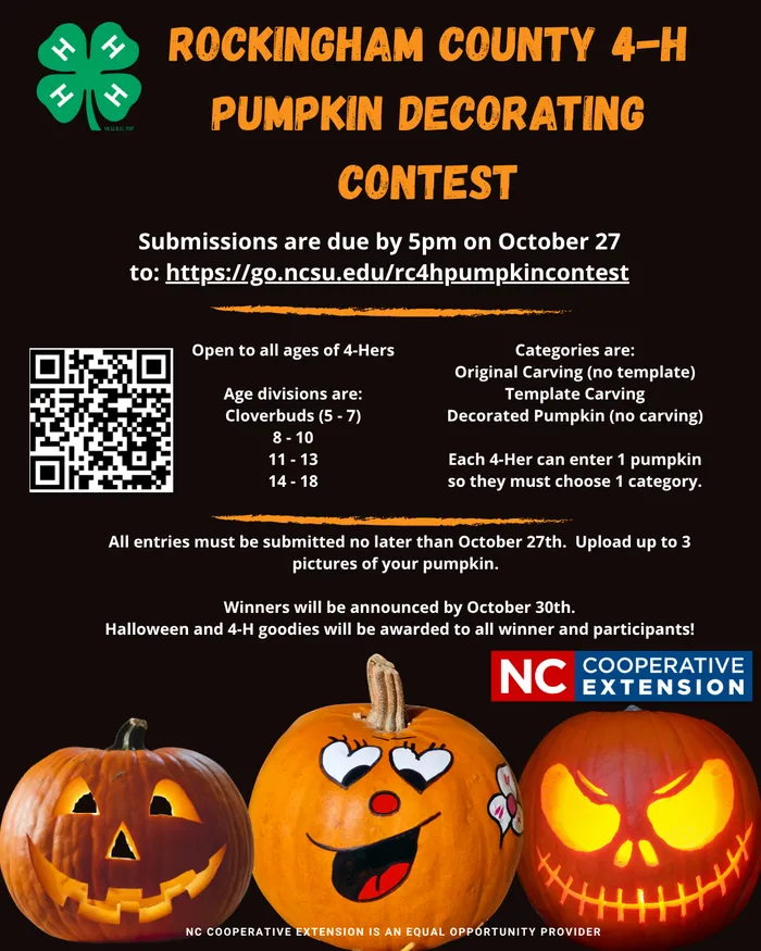 Flier for pumpkin contest