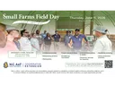 Small Farms Field Day Thursday, June 11, 9am-3:30pm people gathered in a high tunnel