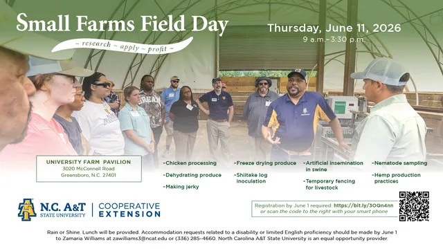 Small Farms extension field day flyer