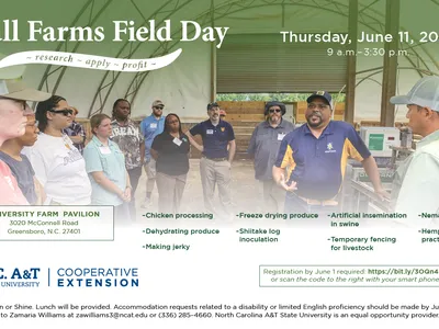 Small farm field day, Thursday, June 11, 2026 9 a.m.- 3:30 p.m.  Registration by June 1 required: https://bit.ly/30Qn4nn