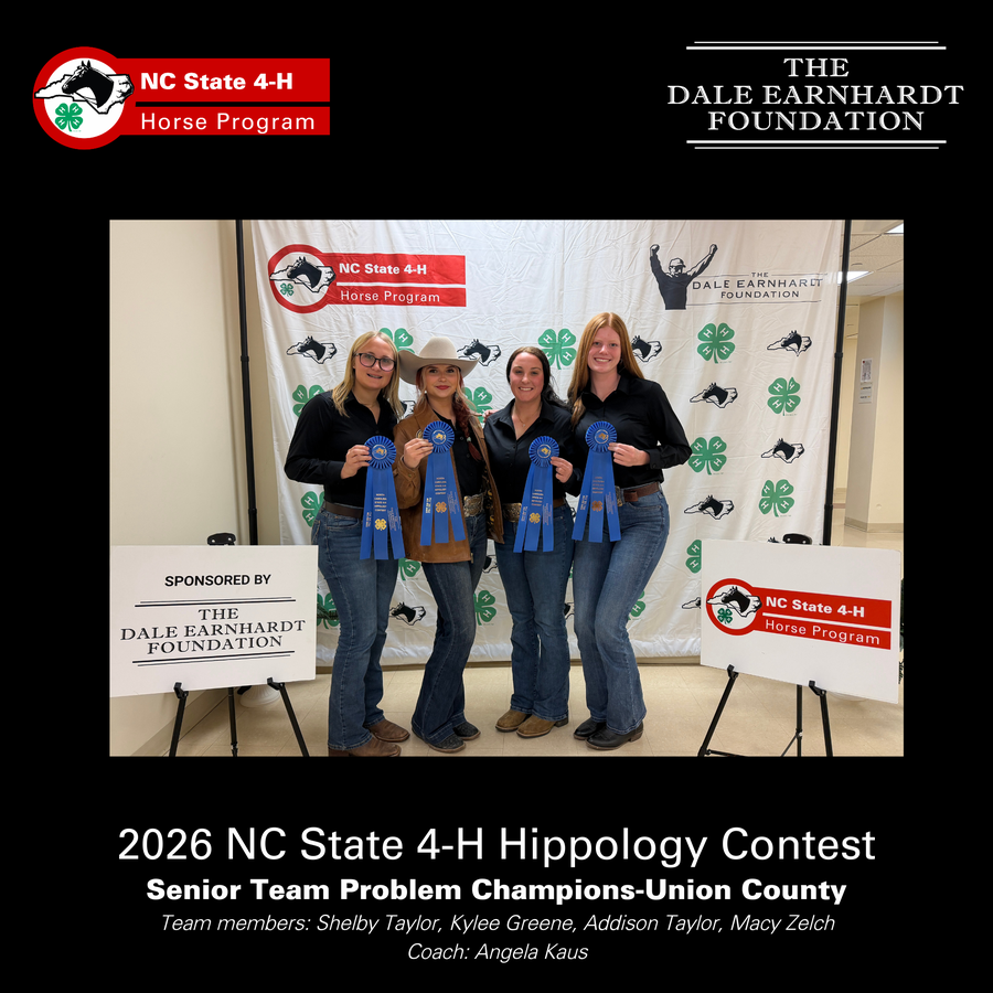 Champion Senior Team Problem and their awards- 2026 NC State 4-H Hippology Contest