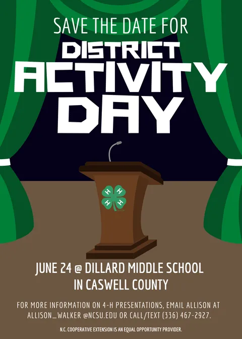 Save the date: 4-H Presentations