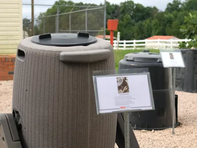 Compost Bins at the NCSU Compost Learning Lab