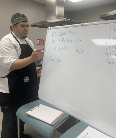 Julian Griego, Instructor from the Street Food Institute teaching during Food Truck Boot Camp