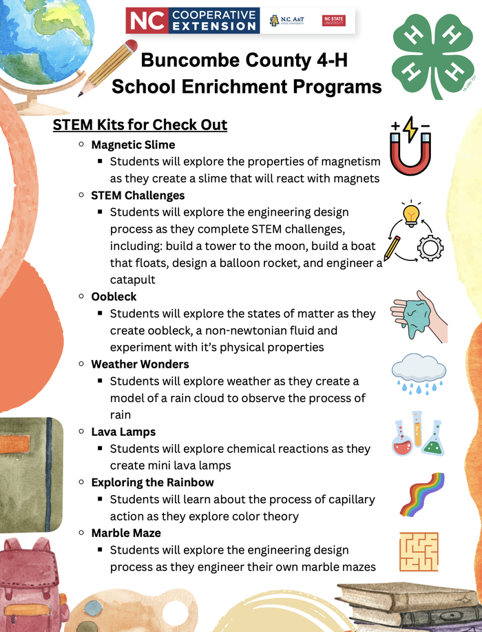 School Enrichment Flyer