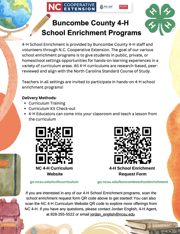 School Enrichment Flyer