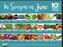 Fruits and Vegetables that are in season during the month of June.
