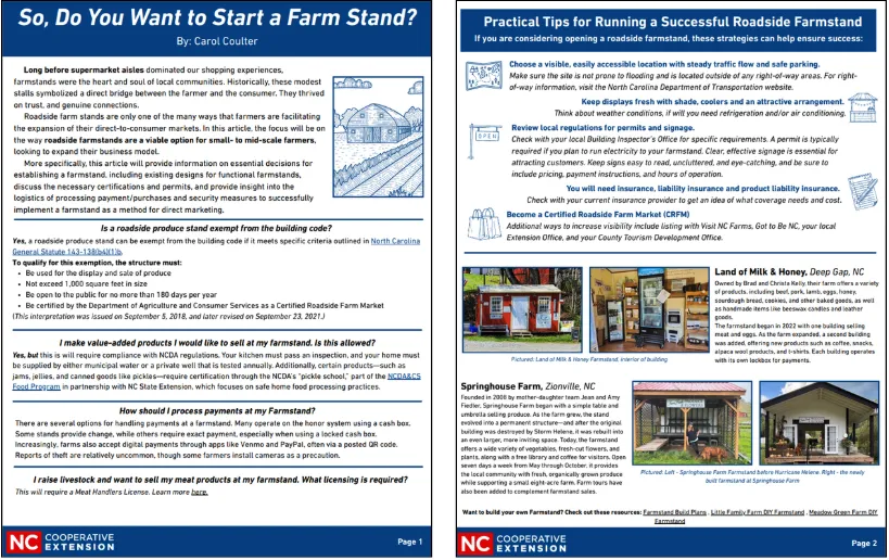 Screenshot of "So, Do You Want to Start a Farm Stand?"