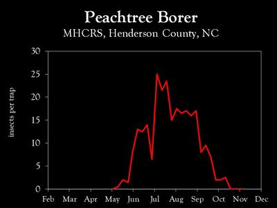 Chart showing insect population trends