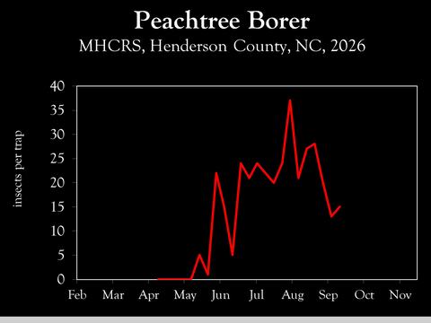 Chart showing insect population trends