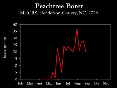 Chart showing insect population trends