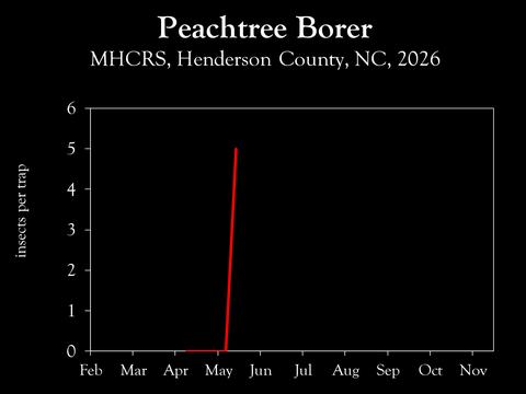 Chart showing insect population trends