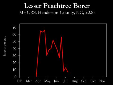 Chart showing insect population trends