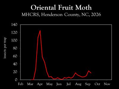 Chart showing insect population trends