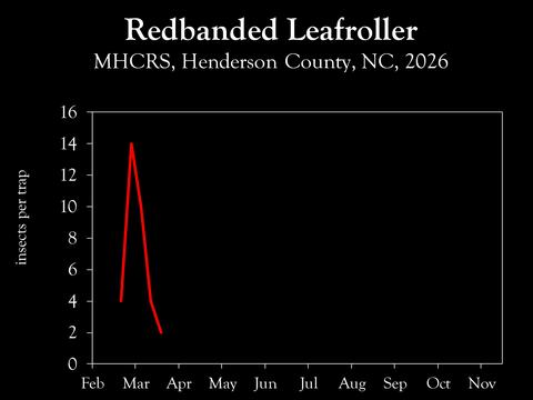 Chart showing insect population trend