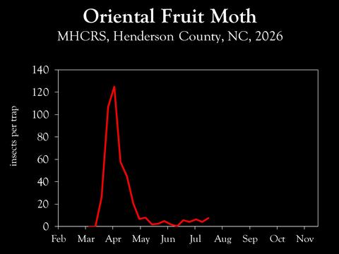 Chart showing insect population trends