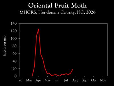 Chart showing insect population trends