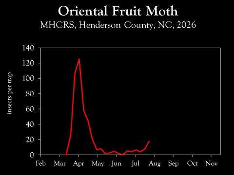 Chart showing insect population trends