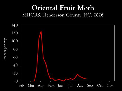 Chart showing insect population trends