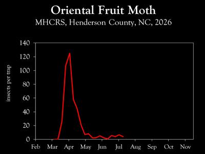 Chart showing insect population trends