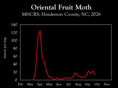 Chart showing insect population trends