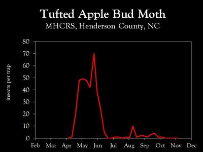Chart showing insect population trends