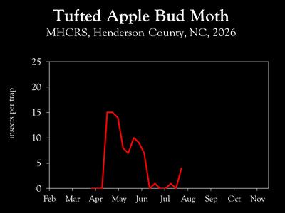 Chart showing insect population trends