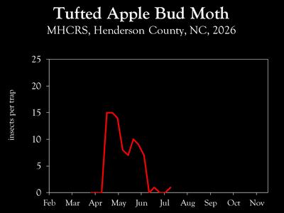 Chart showing insect population trends