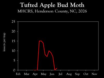 Chart showing insect population trends