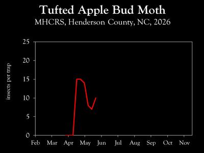 Chart showing insect population trends