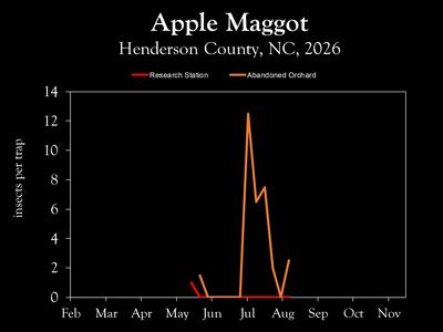 Chart showing insect population trends