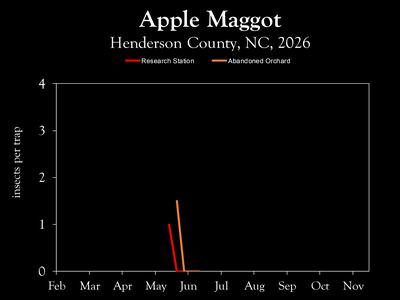 Chart showing insect population trends
