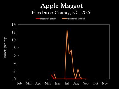 Chart showing insect population trends