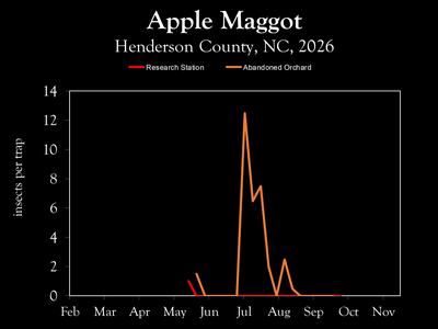 Chart showing insect population trends