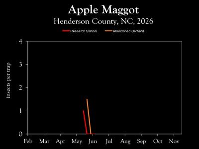 Chart showing insect population trends