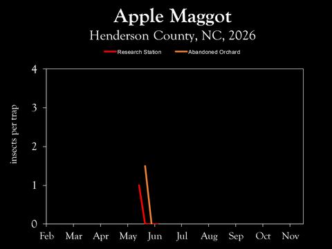 Chart showing insect population trends