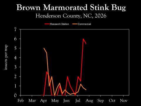 Chart showing insect population trends