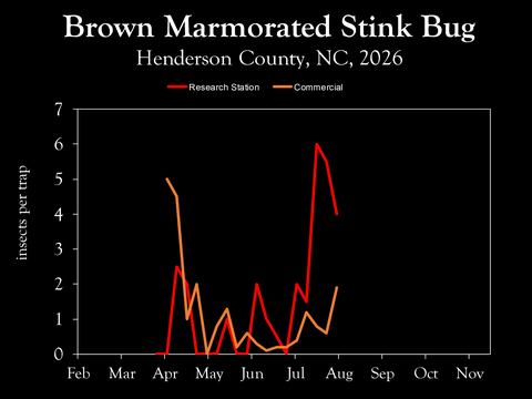 Chart showing insect population trends