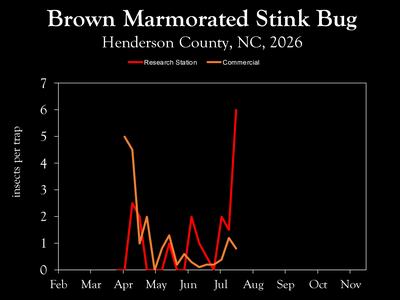 Chart showing insect population trends