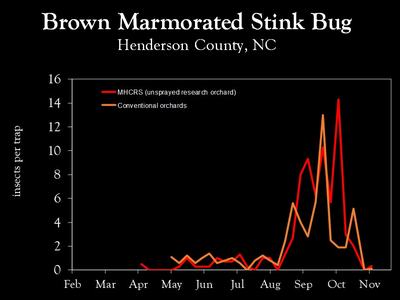 Chart showing insect population trends