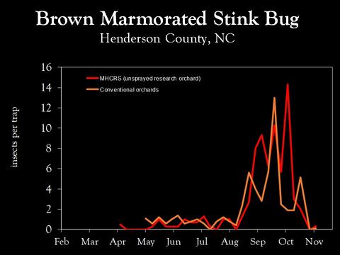 Chart showing insect population trends