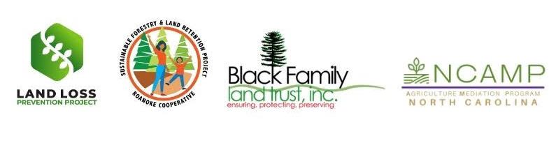 4 Sponsors for the Plan, Preserve, Prosper workshop, Land Loss Prevention Project, Roanoke Coop Sustainable Forestry & Land Retention Project, Black Family Land Trust, Inc., NC Agriculture Mediation Program